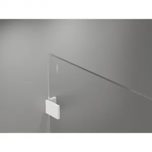 MEXEN/S - Lunar Sprchová zástena WALK-IN ľavá 100 x 200, transparent 8 mm, biela 830-100-000-20-00-L