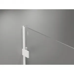 MEXEN/S - Lunar Sprchová zástena WALK-IN ľavá 100 x 200, transparent 8 mm, biela 830-100-000-20-00-L