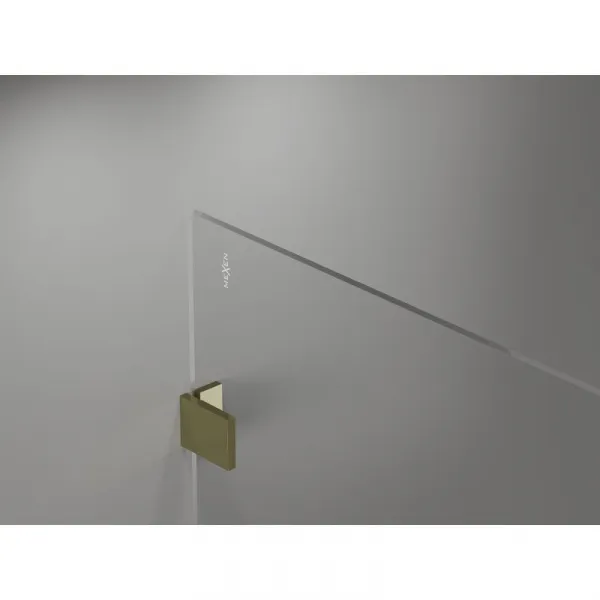 MEXEN/S - Lunar Sprchová zástena WALK-IN ľavá 60 x 200, transparent 8 mm, zlato 830-060-000-50-00-L