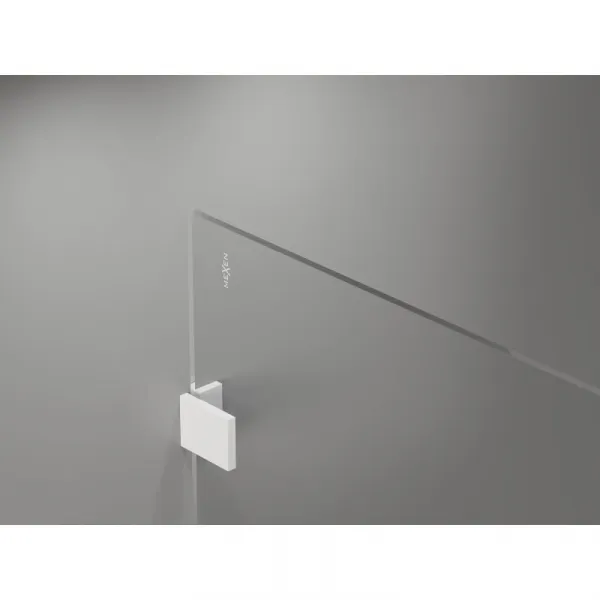 MEXEN/S - Lunar Sprchová zástena WALK-IN pravá 80 x 200, transparent 8 mm, biela 830-080-000-20-00-P