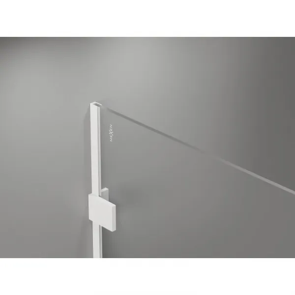 MEXEN/S - Lunar Sprchová zástena WALK-IN pravá 80 x 200, transparent 8 mm, biela 830-080-000-20-00-P