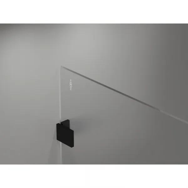 MEXEN/S - Lunar Sprchová zástena WALK-IN pravá 70 x 200, transparent 8 mm, čierna 830-070-000-70-00-P