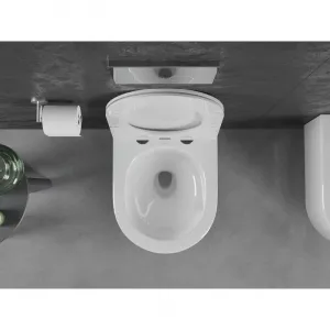 MEXEN - Sofia Závesná WC misa Rimless Tornado, biela lesk 3354XX00T