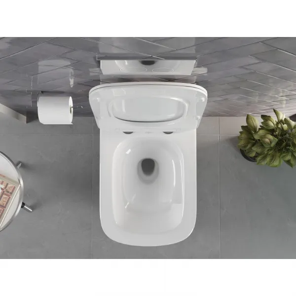 MEXEN - Vivo Závesná WC misa Rimless Tornado, biela lesk 3361XX00T