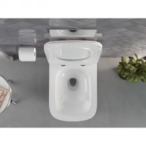 MEXEN - Vivo Závesná WC misa Rimless Tornado, biela lesk 3361XX00T