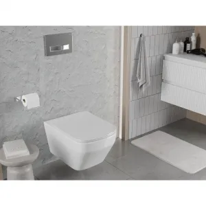 MEXEN - Riva Závesná WC misa Rimless Tornado, biela lesk 3363XX00T