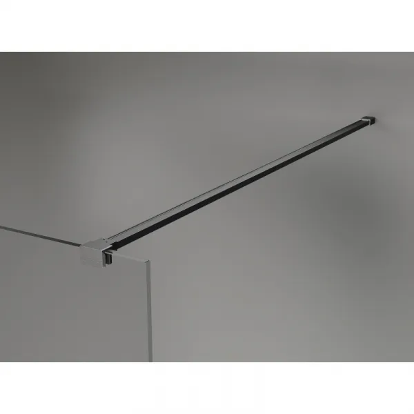 MEXEN/S - Kyoto-X Sprchová zástena WALK-IN 80 x 200, grafit 10 mm, grafit kartáčovaná 800-080-101-66-40-X