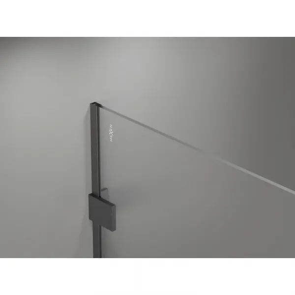 MEXEN/S - Lunar Sprchová zástena WALK-IN pravá 120 x 200, transparent 8 mm, grafit kartáčovaná 830-120-000-66-00-P