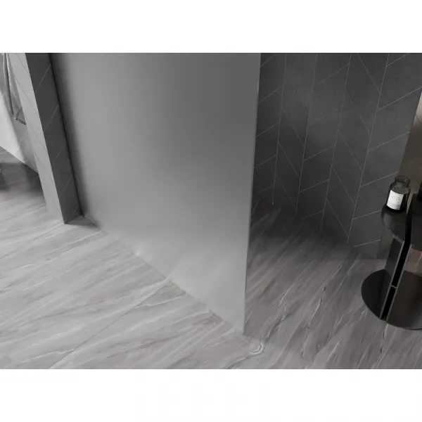 MEXEN/S - Kyoto-X Sprchová zástena WALK-IN 70 x 200, dekor 10 mm, grafit kartáčovaná 800-070-101-66-30-X