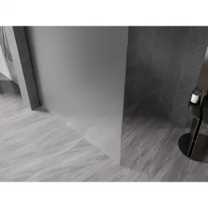 MEXEN/S - Kyoto-X Sprchová zástena WALK-IN 70 x 200, dekor 10 mm, grafit kartáčovaná 800-070-101-66-30-X