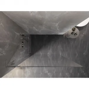 MEXEN/S - Lunar L Sprchová zástena WALK-IN ľavá 60 x 200, transparent 8 mm, chróm 830L-060-000-01-00-L