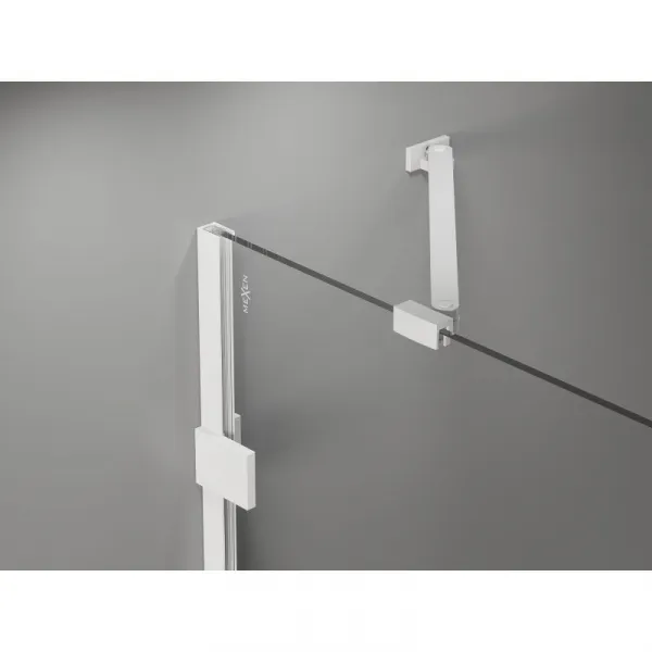 MEXEN/S - Lunar vaňová zástena FIX 80 x 150, transparent, biela 897-080-000-20-00
