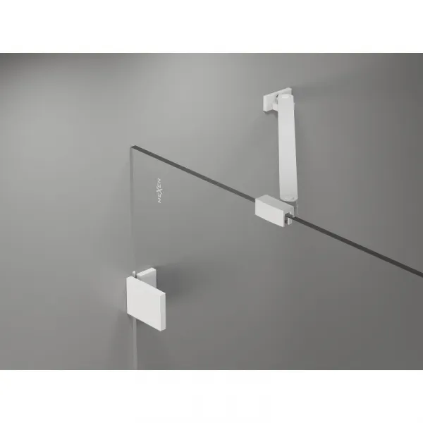 MEXEN/S - Lunar vaňová zástena FIX 80 x 150, transparent, biela 897-080-000-20-00