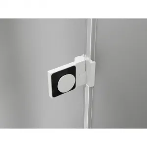 MEXEN/S - Lunar-B sprchovací kút dvere krídlové pravá 100 x 80, transparent, biela 832-100-080-20-00-P
