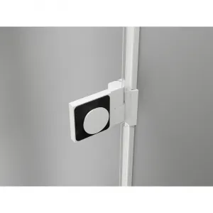 MEXEN/S - Lunar-B sprchovací kút dvere krídlové pravá 100 x 80, transparent, biela 832-100-080-20-00-P