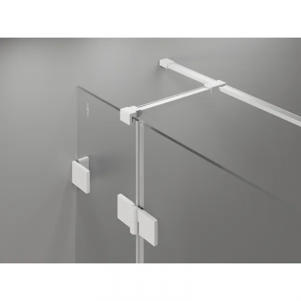 MEXEN/S - Lunar T sprchovací kút dvere krídlové pravá 120 x 80, transparent, biela 834T-120-080-20-00-P