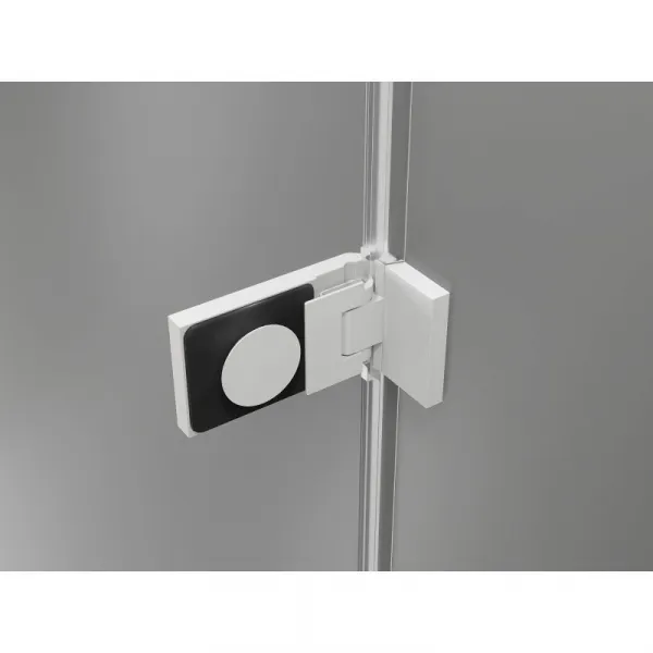MEXEN/S - Lunar-F sprchovací kút skladacie dvere pravá 100 x 80, transparent, biela 836-100-080-20-00-P
