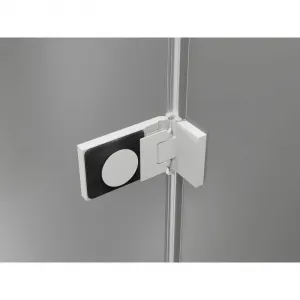 MEXEN/S - Lunar-F sprchovací kút skladacie dvere pravá 100 x 80, transparent, biela 836-100-080-20-00-P