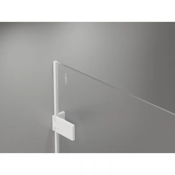 MEXEN/S - Lunar-F sprchovací kút skladacie dvere pravá 100 x 80, transparent, biela 836-100-080-20-00-P