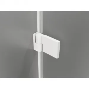 MEXEN/S - Lunar-B Duo sprchovací kút dvere krídlové 80 x 80, transparent, biela 832-080L-080P-20-00