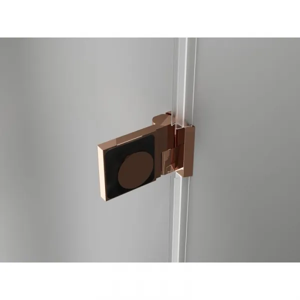 MEXEN/S - Lunar-B sprchovací kút dvere krídlové pravá 90 x 70, transparent, meď kartáčovaná 832-090-070-65-00-P