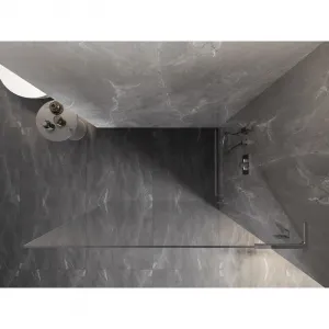 MEXEN/S - Lunar L Sprchová zástena WALK-IN pravá 60 x 200, transparent 8 mm, chróm 830L-060-000-01-00-P