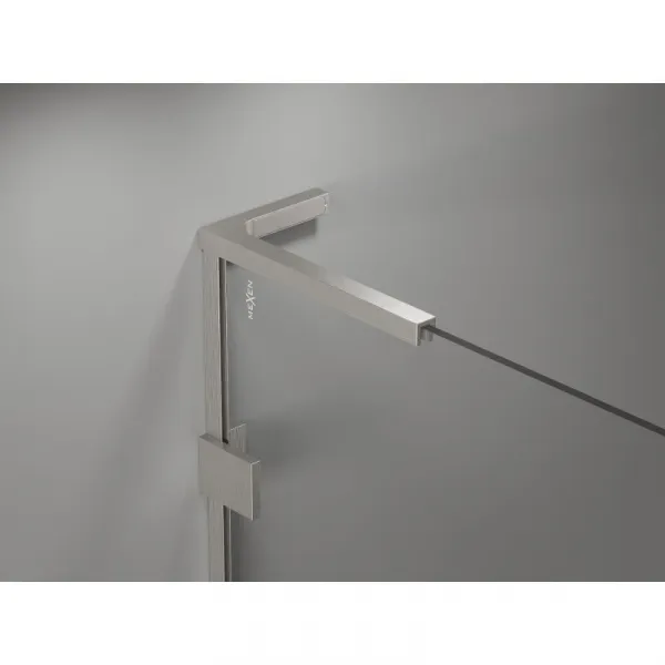 MEXEN/S - Lunar L sprchový kút dvere krídlové pravá 100 x 70, transparent, nikel kartáčovaný 834L-100-070-97-00-P