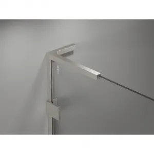 MEXEN/S - Lunar L sprchový kút dvere krídlové pravá 100 x 70, transparent, nikel kartáčovaný 834L-100-070-97-00-P