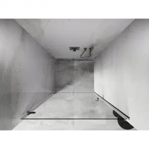 MEXEN/S - Lunar-B sprchové dvere krídlové ľavé 65, transparent, chróm 832-065-000-01-00-L
