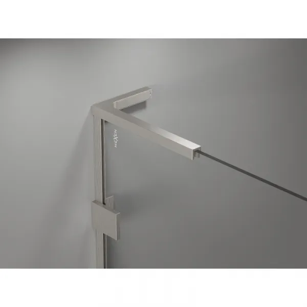 MEXEN/S - Lunar-B L sprchový kút dvere krídlové ľavá 100 x 70, transparent, nikel kartáčovaný 832L-100-070-97-00-L