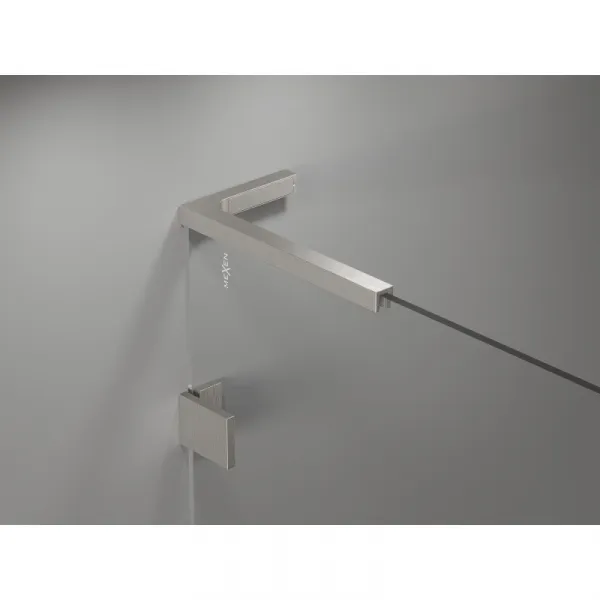MEXEN/S - Lunar-B L sprchový kút dvere krídlové ľavá 100 x 70, transparent, nikel kartáčovaný 832L-100-070-97-00-L