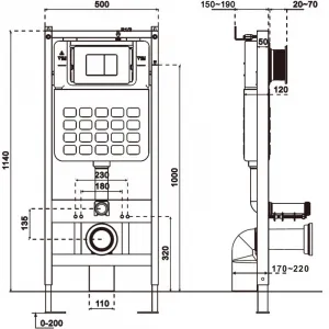 MEXEN - Tex Slim nádržka na WC 61100