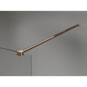 MEXEN/S - Kyoto-X Sprchová zástena WALK-IN 70 x 200, grafit 10 mm, ružové zlato 800-070-101-60-40-X