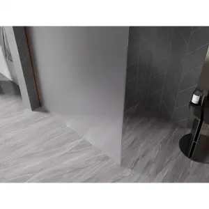 MEXEN/S - Kyoto-X Sprchová zástena WALK-IN 80 x 200, dekor 10 mm, ružové zlato 800-080-101-60-30-X