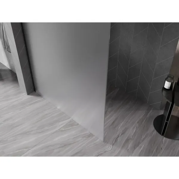 MEXEN/S - Kyoto-X Sprchová zástena WALK-IN 70 x 200, dekor 10 mm, čierna 800-070-101-70-30-X