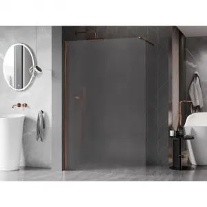 MEXEN/S - Kyoto-X Sprchová zástena WALK-IN 80 x 200, dekor 10 mm, ružové zlato 800-080-101-60-30-X