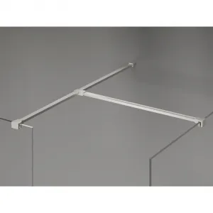 MEXEN/S - Kyoto-X Sprchová zástena WALK-IN 80 x 80, transparent 10 mm, nikel kartáčovaný 800-080-202-97-00-080-X