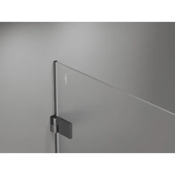 MEXEN/S - Lunar-B sprchovací kút dvere krídlové pravá 100 x 70, transparent, grafit kartáčovaná 832-100-070-66-00-P