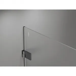 MEXEN/S - Lunar-B sprchovací kút dvere krídlové pravá 100 x 70, transparent, grafit kartáčovaná 832-100-070-66-00-P