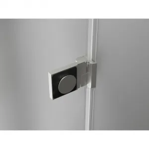 MEXEN/S - Lunar-B sprchovací kút dvere krídlové ľavá 75 x 70, transparent, nikel kartáčovaný 832-075-070-97-00-L