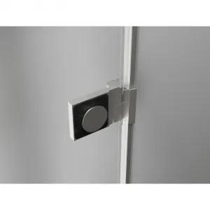 MEXEN/S - Lunar-B sprchovací kút dvere krídlové ľavá 75 x 70, transparent, nikel kartáčovaný 832-075-070-97-00-L