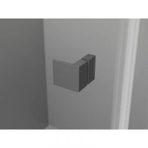 MEXEN/S - Lunar L sprchový kút dvere krídlové pravá 70 x 70, transparent, grafit metal 834L-070-070-95-00-P
