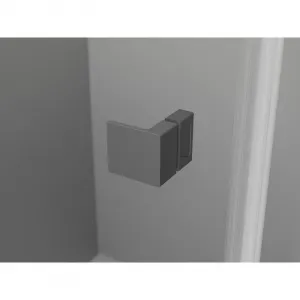 MEXEN/S - Lunar L sprchový kút dvere krídlové pravá 70 x 70, transparent, grafit metal 834L-070-070-95-00-P
