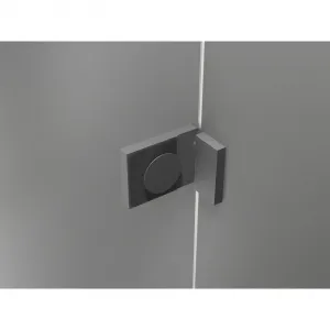 MEXEN/S - Lunar vaňová zástena FIX 70 x 150, transparent, grafit metal 897-070-000-95-00
