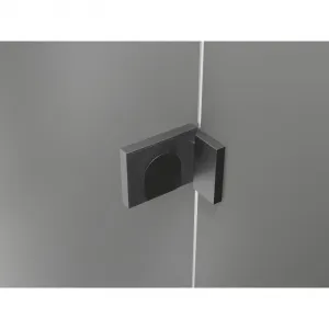 MEXEN/S - Lunar vaňová zástena FIX 60 x 150, transparent, grafit kartáčovaná 897-060-000-66-00