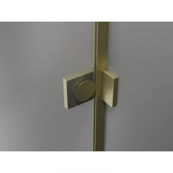 MEXEN/S - Lunar sprchovací kút štvrťkruh krídlový ľavá 100 x 80, transparent, zlato kartáčovaná 833-100L-080P-55-00