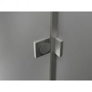 MEXEN/S - Lunar-B L sprchový kút dvere krídlové ľavá 100 x 70, transparent, nikel kartáčovaný 832L-100-070-97-00-L