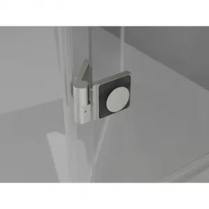 MEXEN/S - Lunar L sprchový kút dvere krídlové pravá 100 x 70, transparent, nikel kartáčovaný 834L-100-070-97-00-P