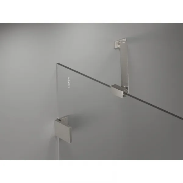 MEXEN/S - Lunar sprchovací kút dvere krídlové pravá 70 x 70, transparent, nikel kartáčovaný 834-070-070-97-00-P