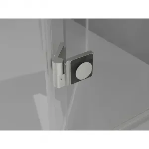 MEXEN/S - Lunar sprchovací kút dvere krídlové pravá 70 x 70, transparent, nikel kartáčovaný 834-070-070-97-00-P